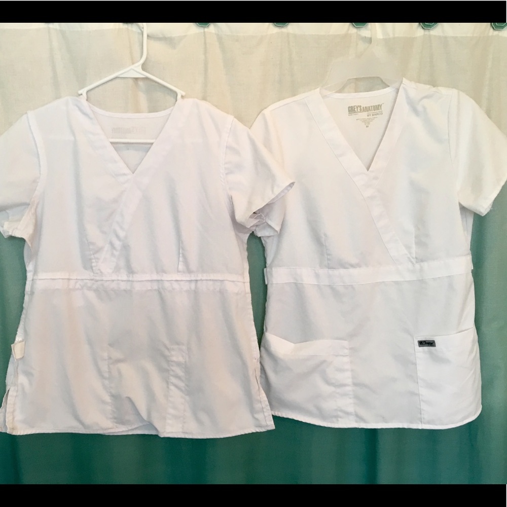 Greys anatomy luxury scrubs white size medium